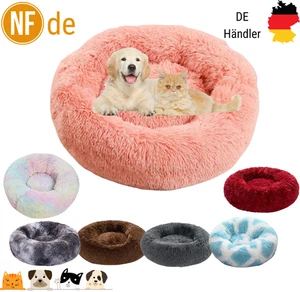 Hundebett Katzenbett Haustierbett Kuschelbett Bett Hundekorb Plüsch Donut Kissen - Bild 1 von 13