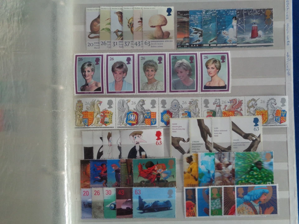GREAT BRITAIN 1998 COMMEMORATIVE STAMPS YEAR SET MNH MINT 10 x SETS 49 x STAMPS - Image 1 of 1