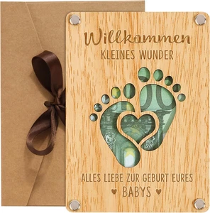 Baby Geburt Geschenk Taufe Geschenk Geburtsgeschenk Geldgeschenk Verpackung zur  - Bild 1 von 6