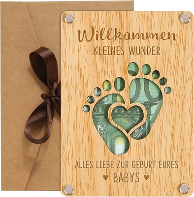 Baby Geburt Geschenk Taufe Geschenk Geburtsgeschenk Geldgeschenk Verpackung zur  - Bild 1 von 4