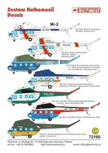 Techmod 72160 Mil Mi-2 Hoplite 1/72 scale decals - Picture 1 of 1
