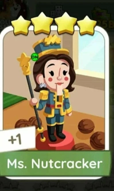 1x Ms. Nutcracker - 🎲 Monopoly Go Digital Sticker TRADE CARD 🚀 - Image 1 of 1