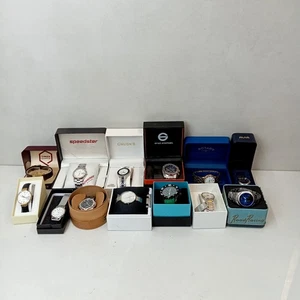 Relojes de cuarzo para hombre surtidos en caja Timberland Fossil Etc SIN PROBAR x 12 - Imagen 1 de 7
