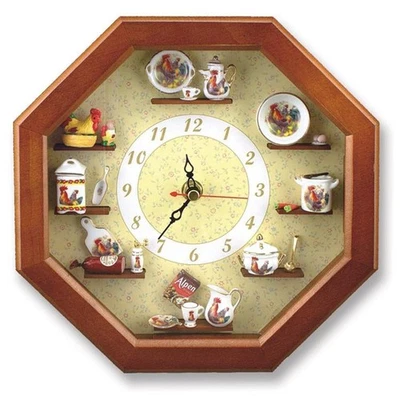 Reloj Shadowbox Miniaturas Temáticas Gallo por Reutter Porcelain MPN 1.668/0 Retirar Foto 1 de 4