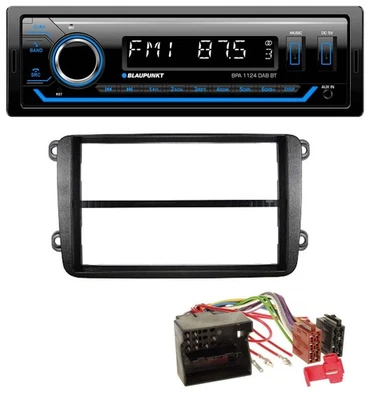 Blaupunkt Bluetooth USB DAB MP3 Autoradio für VW Golf V VI Touran Passat 3C Cadd - Bild 1 von 4