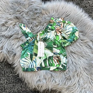 Nev & Lizzie Viscose Ruffle One Shoulder Accented Crop Top Girls Size 7 ($58) - Picture 1 of 2