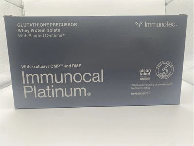 Immunocal Platinum Glutathione Precursor (30 pouches) - New - 11/2027 - Image 1 of 4