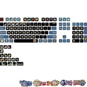 MX keyboard DOTA2 TI12 Theme Keycaps Official PBT 119 keys ASA Height For CHERRY - Afbeelding 1 van 8