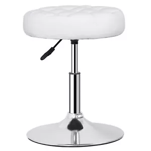 Adjustable Swivel Makeup Ottoman Stool Round Vanity Stool Chair For Bedroom - Picture 1 of 18