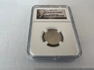 2007-S JEFFERSON NICKELS NGC PF70 ULTRA CAMEO "TOP POP" - Picture 1 of 4