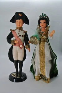 Vintage French Napoleon Bonaparte & Josephine Dolls Maguy  - Picture 1 of 12