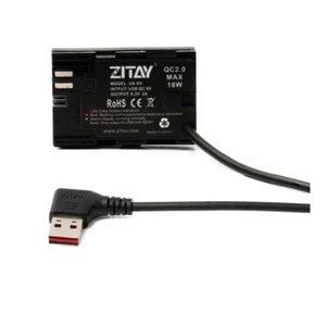 QC USB LP-E6 E6N E6NH DC Coupler Faux Battery fr Film Camera Canon EOS 5D3 R5 R6 - Picture 1 of 6