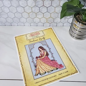Shannon Christine Designs Italian Lady Cross Stitch Pattern ONLY - Picture 1 of 4
