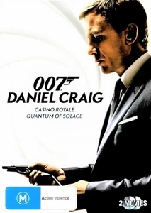 DANIEL CRAIG 007: Casino Royale+Quantum Of Solace DVD 2-MOVIES BRAND NEW R4 - Picture 1 of 2