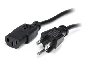 StarTech PXT10112 12 ft Standard Computer Power Cord - NEMA5-15P to C13 12ft - Picture 1 of 1