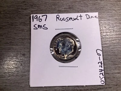 1967 Roosevelt Uncirculated SMS Dime taken from Special Mint Set 052422 07t - Image 1 of 4