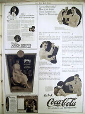 1921 Sunday NY Times magazine Lrg illustr COCA COLA AD showing how Coke is made