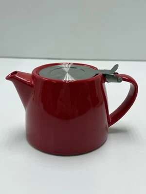 FORLIFE Stump Teapot Maroon Red Color with Stainless Lid and Infuser Teapot - Image 1 of 4
