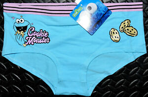 Cookie Monster Knickers Panties Blue Pink Sesame Street Womens UK Sizes 6 to 22 