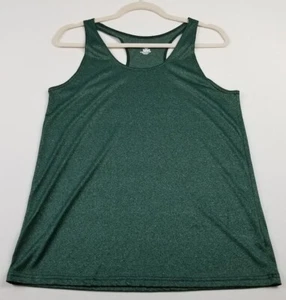 Badger Sport Tank Top Women's M Medium Green Scoopneck Racerback Sleeveless Gym - Picture 1 of 11