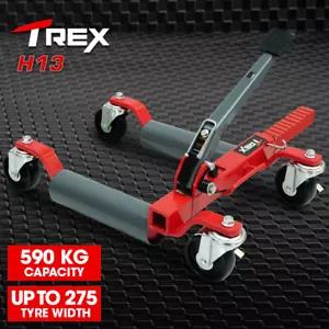 T-REX 590kg Vehicle Positioning Jack Ratcheting Car Wheel Dolly Auto Automotive - Picture 1 of 12
