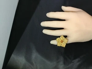 Anillo 'Flor' de dos tonos druzy y piedras preciosas Gems en Vogue - Imagen 1 de 7