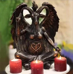 Baphomet Antike Ziege Statue Harz Handwerk Skulptur Ornament Wohndeko Geschenk - Bild 1 von 14