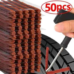 5/50 Piezas Tiras de Reparación de Neumáticos Tubeless Goma Rayas Pegamento Sellos para Auto Motorc... - Imagen 1 de 10