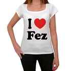 ULTRABASIC Femme Tee-Shirt J'Aime Les Fez I Love Fez T-Shirt Vintage