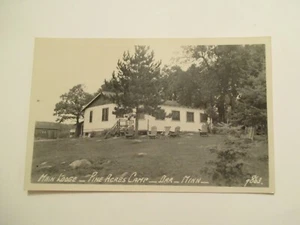 RPPC Orr Minnesota Postcard Main Lodge Pine Acres camp Real Photo MN - Picture 1 of 2