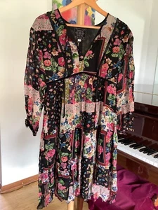 NWT $310 Johnny Was Cruces A-Line Dress XS S - Picture 1 of 4