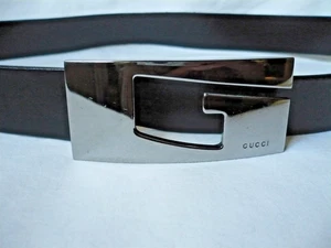 Schwarzer Gucci Gürtel, Vintage G Design, Damen XS, Größe 26 Made in Italy - Bild 1 von 6
