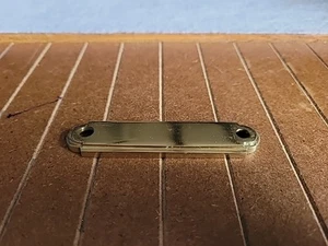 new old stock 3 in cc solid brass cabinet pul backplate - Picture 1 of 4
