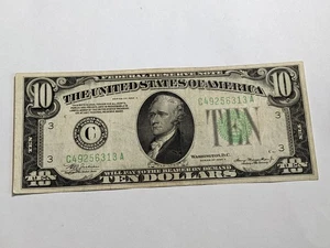 1934-A $10 Dollar Bill NEW YORK - Picture 1 of 4