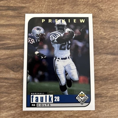 1998 Upper Deck UD Choice - Marshall Faulk #72 - Image 1 of 2
