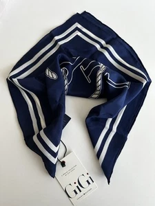 Tommy Hilfiger by Gigi Hadid SommerTuch 100% Seide Blauweiss Gr.: 50x50cm - Bild 1 von 5