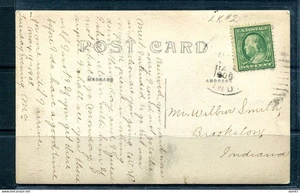 USA 1909 Foto Postkarte gebraucht frankiert 1c Indiana 10031 - Bild 1 von 1