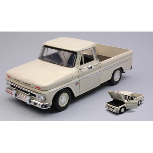MotorMax CHEVROLET C10 FLETSIDE PICK-UP 1966 CREAM 1 24 - MTM73355BE