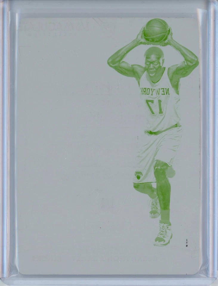 Placa de impresión amarilla temprana Immaculate Dante Exum Cleanthony 2014-15 error 1/1 Foto 1 de 2