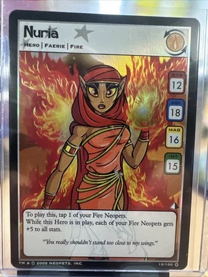 Neopets TCG Nuria 10/100 Lost Desert Ultra Rare 2005 NM - Image 1 of 2