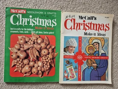 Vintage McCalls Christmas Magazines Make It Ideas Lot Of 2 - Image 1 of 4