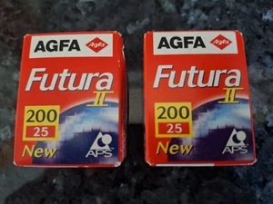 2 x AGFA Futura II APS Camera Film ISO 200 25 Exposure Expiry 12/2003 - Picture 1 of 1