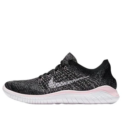 Nike Free RN Flyknit 2018 Shoes Women's Size 7 Running Shoes Pink Black - Image 1 of 4