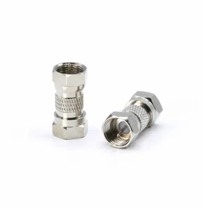 Coax Cable Extension Adapter - High Grade - 10 Pack- Male Male 3GHz TV Cable - Picture 1 of 4