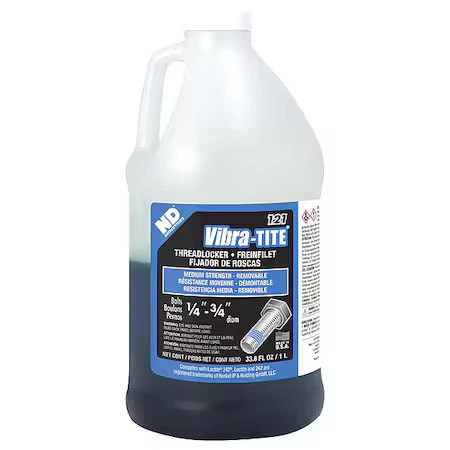 Vibra-Tite 12100 Threadlocker, Vibra-Tite 121, Azul, Fuerza Media, Líquido, 1 Foto 1 de 1