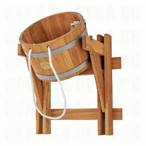 Eiche Holz Sauna Badeeimer Dusche 10L/23L SPA Pool Wasserfall - Bild 1 von 5