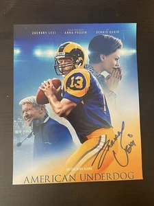 Zachary Levi signed 8x10 Photo American Underdog Kurt Warner Story Autographed - Picture 1 of 2
