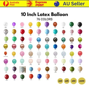 Ultra Thick Latex Helium Balloons Birthday Party Wedding 25cm/10 inch Multi Pack - Picture 1 of 87