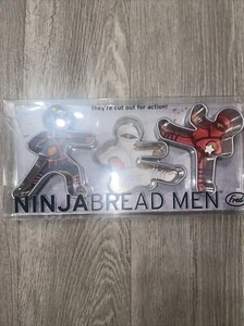 Fred and Friends Ninjabread Men Cookie Cutters Set of 3 ABS Plastic 2010 NEW - Picture 1 of 7