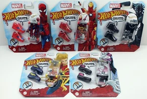 2023 Hot Wheels Skate Marvel Fingerboard With Shoes Pick Your Board - Picture 1 of 6